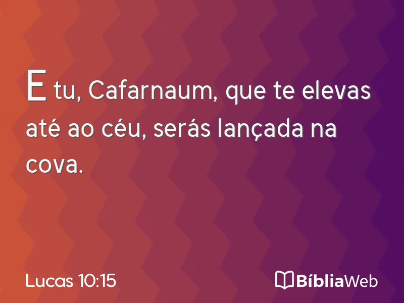 Lucas 10:15 em imagem para compartilhar