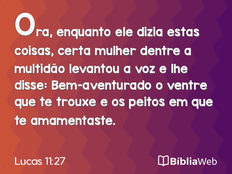 Lucas 11:27 em imagem para compartilhar