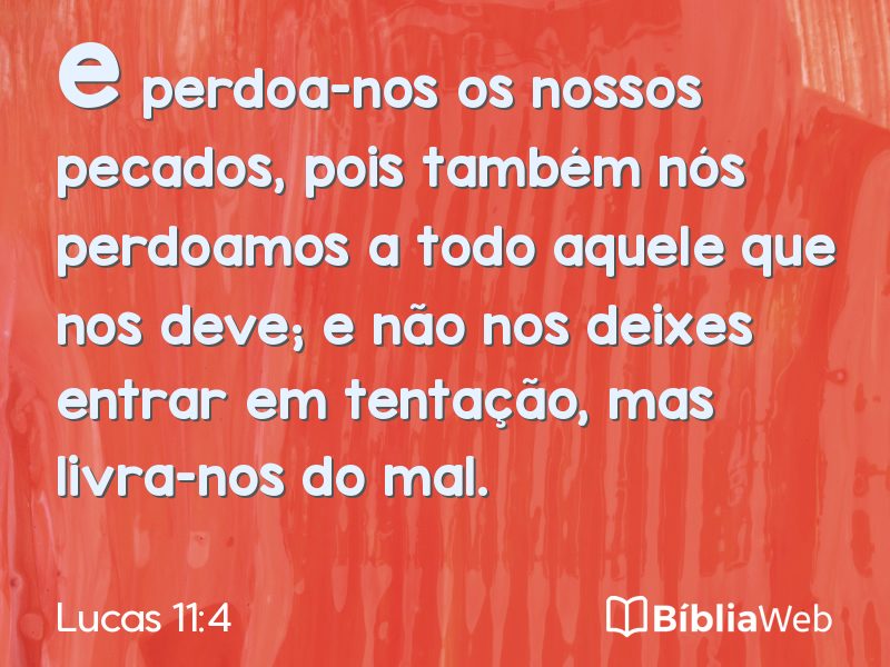 Lucas 11:4 em imagem para compartilhar