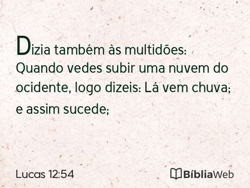 Lucas 12:54 em imagem para compartilhar