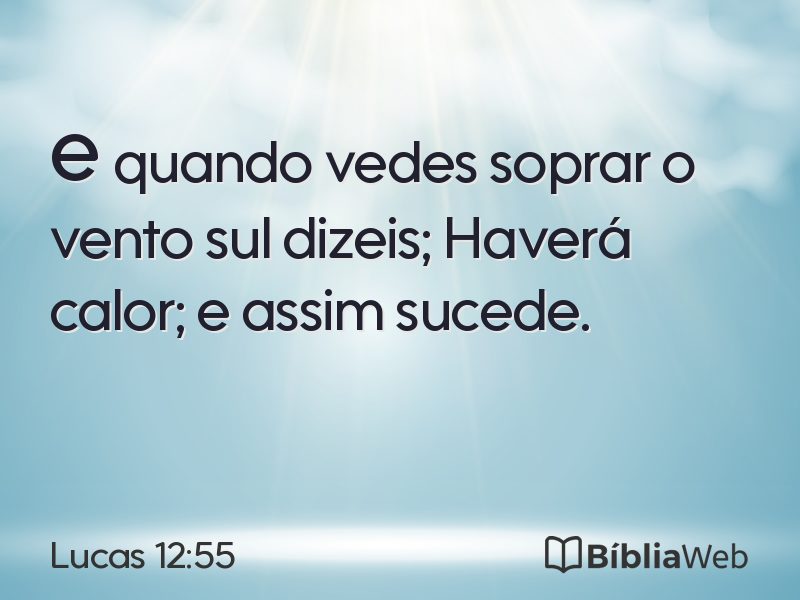 Lucas 12:55 em imagem para compartilhar