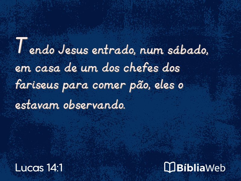 Lucas 14:1 em imagem para compartilhar
