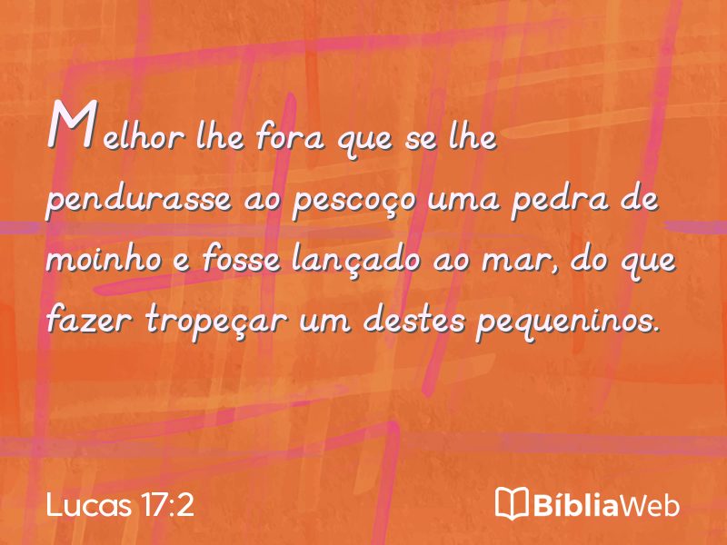 Lucas 17:2 em imagem para compartilhar