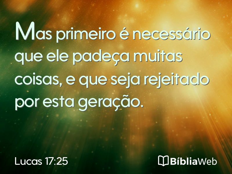 Lucas 17:25 em imagem para compartilhar