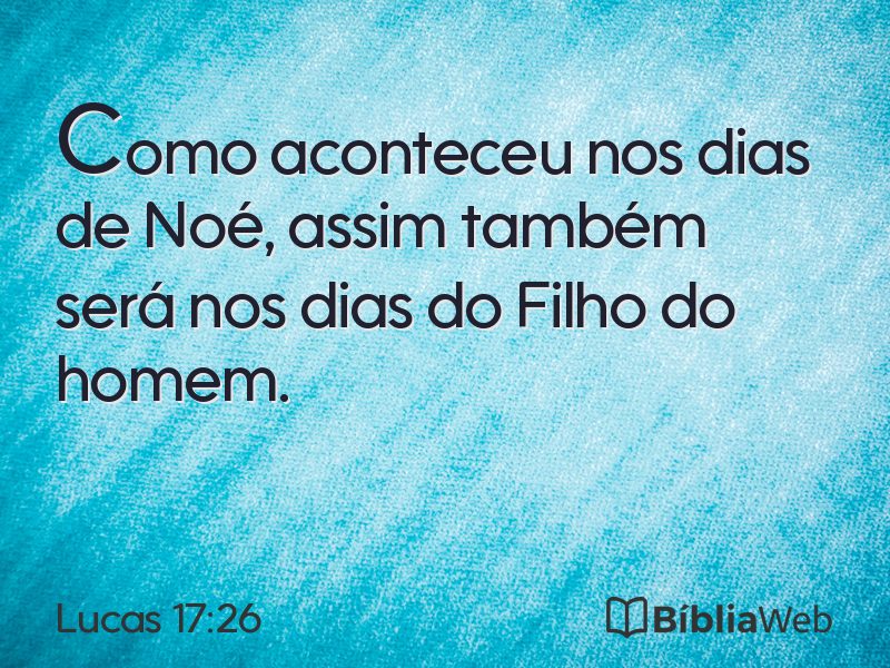 Lucas 17:26 em imagem para compartilhar