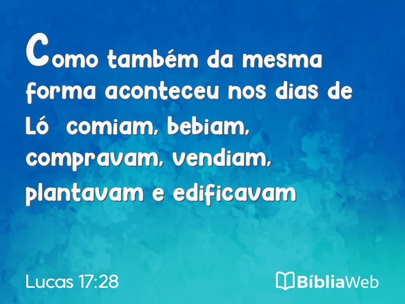 Lucas 17:28 em imagem para compartilhar