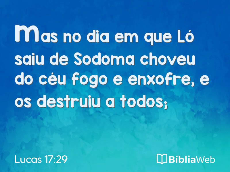 Lucas 17:29 em imagem para compartilhar