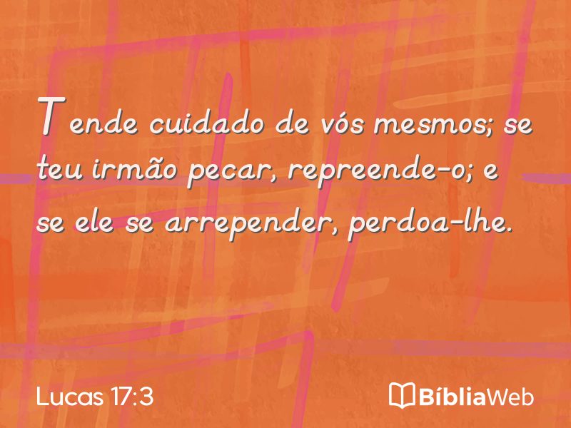 Lucas 17:3 em imagem para compartilhar