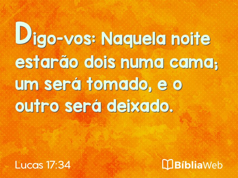 Lucas 17:34 em imagem para compartilhar