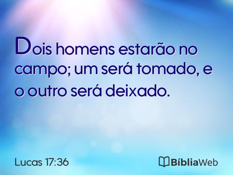 Lucas 17:36 em imagem para compartilhar
