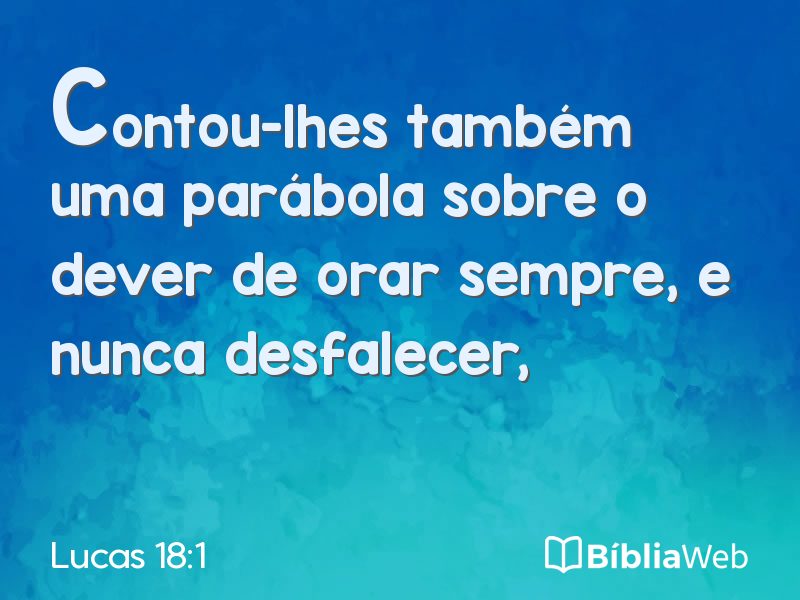 Lucas 18:1 em imagem para compartilhar