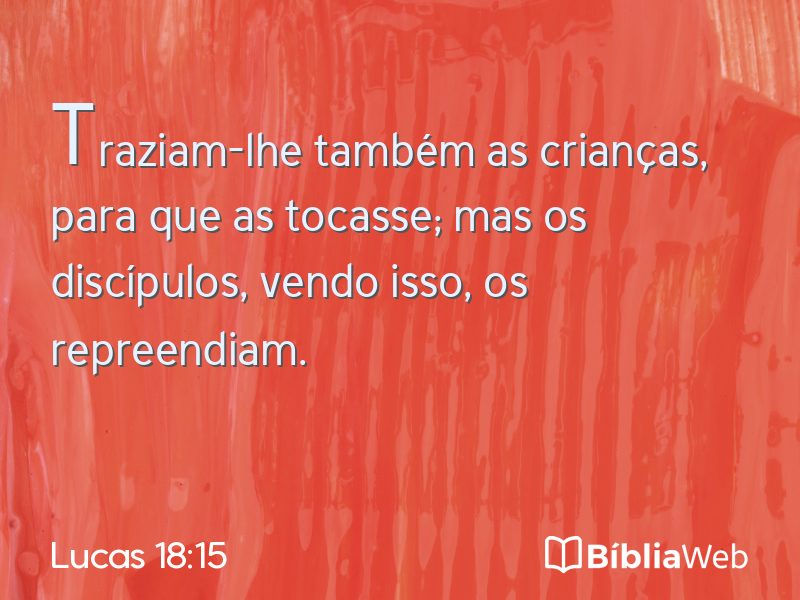 Lucas 18:15 em imagem para compartilhar