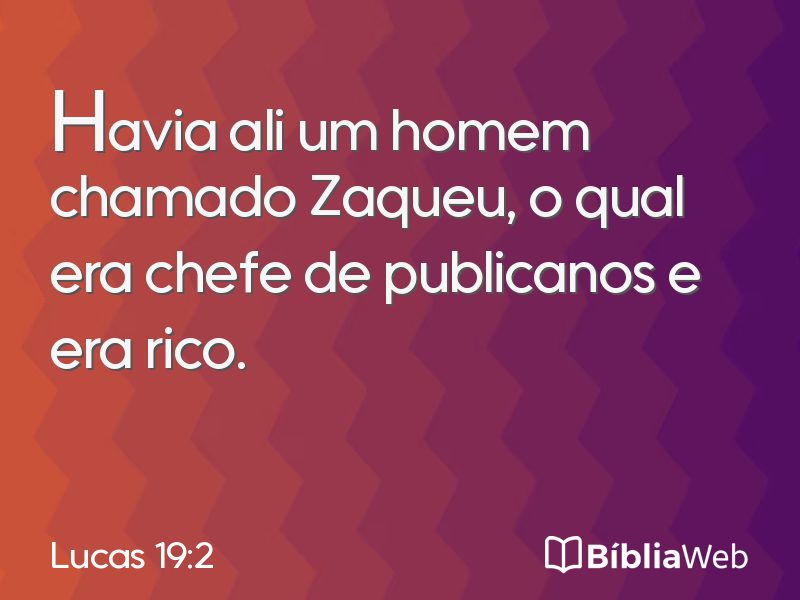 Lucas 19:2 em imagem para compartilhar