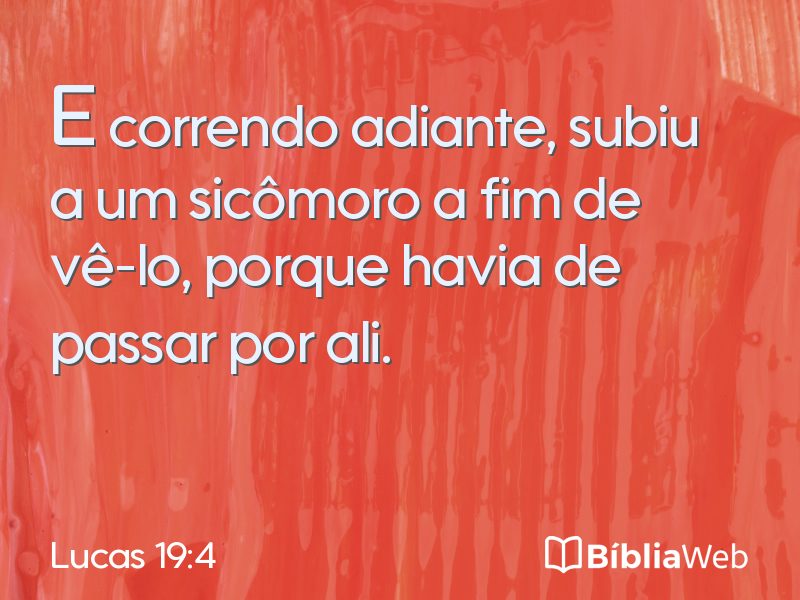 Lucas 19:4 em imagem para compartilhar