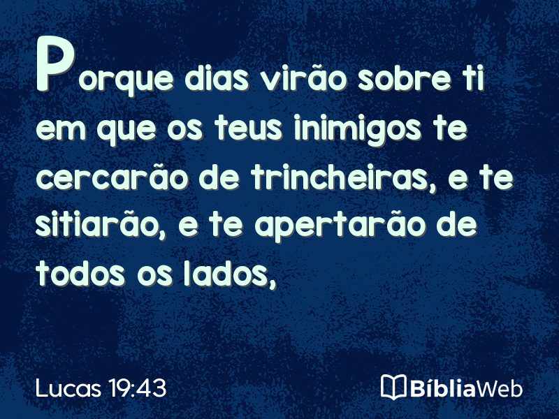 Lucas 19:43 em imagem para compartilhar