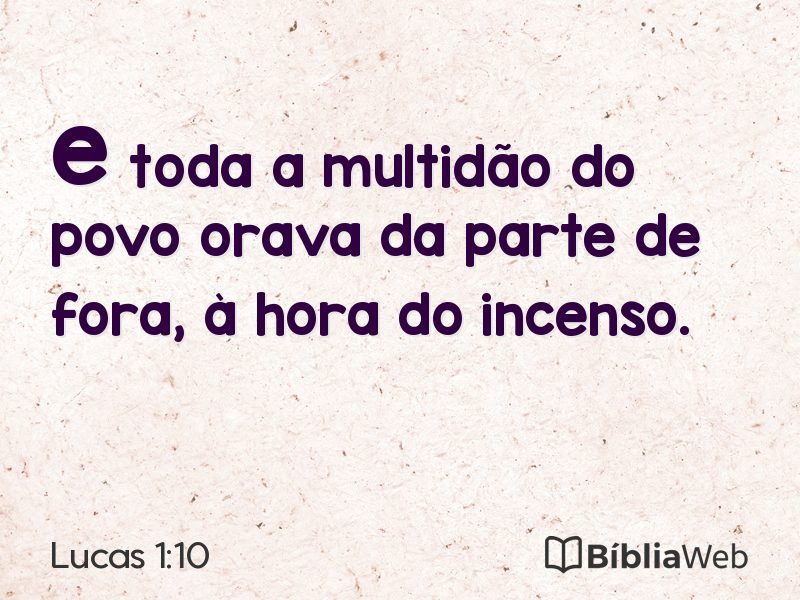 Lucas 1:10 em imagem para compartilhar