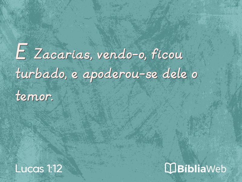 Lucas 1:12 em imagem para compartilhar
