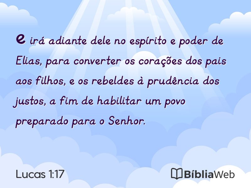 Lucas 1:17 em imagem para compartilhar