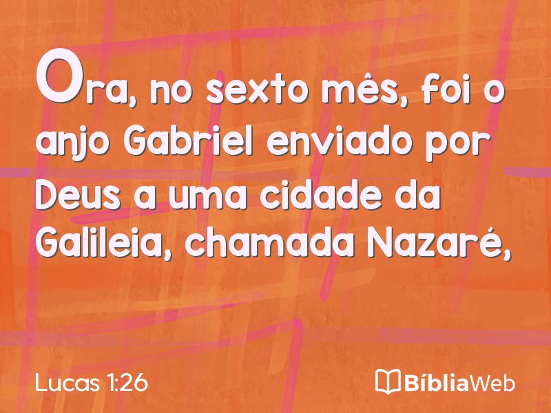 Lucas 1:26 em imagem para compartilhar