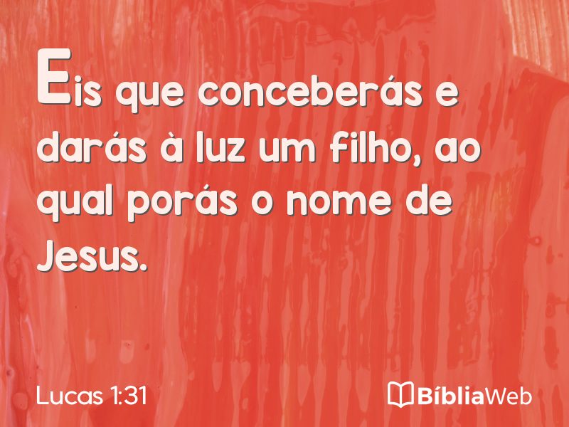 Lucas 1:31 em imagem para compartilhar