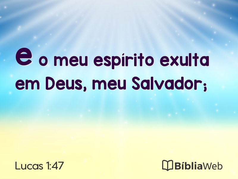 Lucas 1:47 em imagem para compartilhar