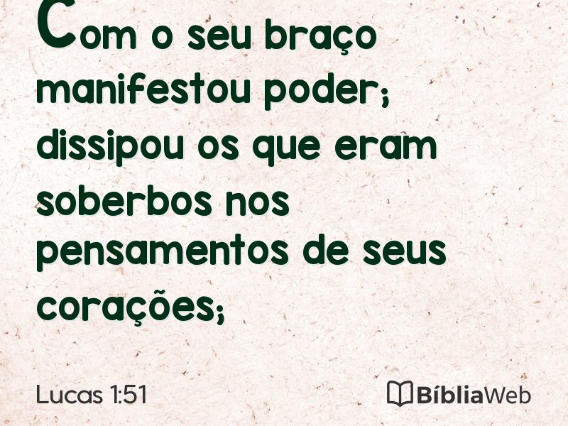 Lucas 1:51 em imagem para compartilhar