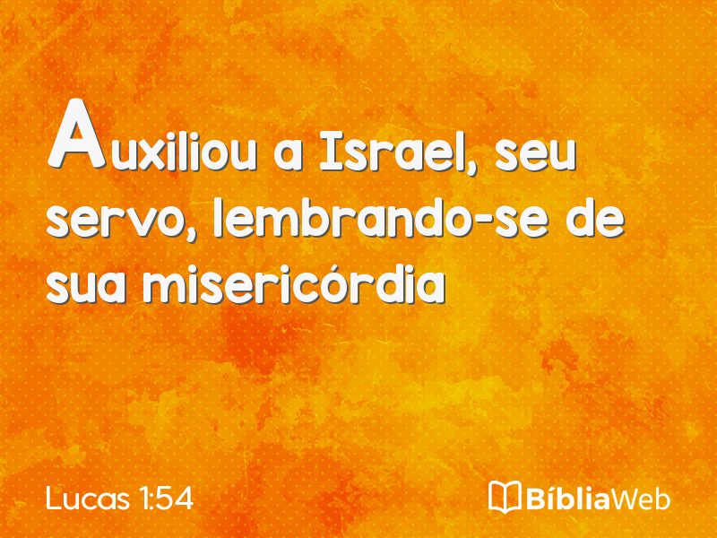 Lucas 1:54 em imagem para compartilhar