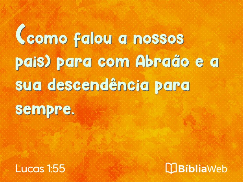 Lucas 1:55 em imagem para compartilhar