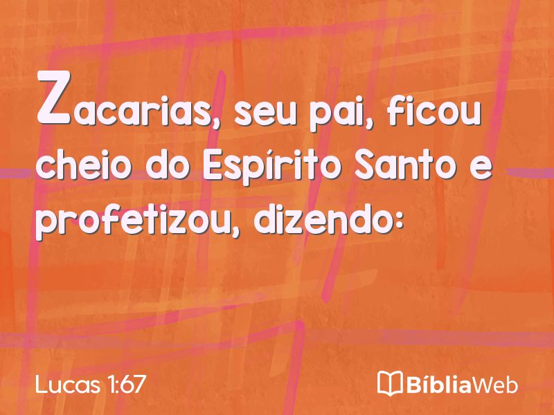 Lucas 1:67 em imagem para compartilhar