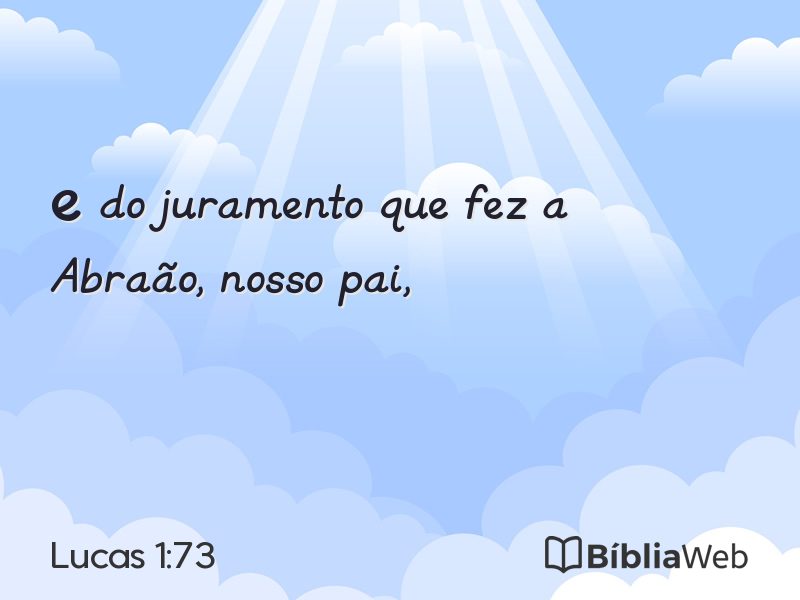Lucas 1:73 em imagem para compartilhar