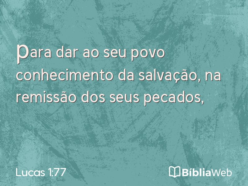 Lucas 1:77 em imagem para compartilhar