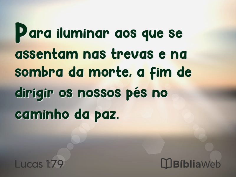 Lucas 1:79 em imagem para compartilhar