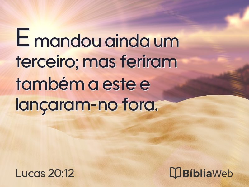 Lucas 20:12 em imagem para compartilhar