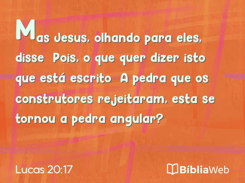 Lucas 20:17 em imagem para compartilhar