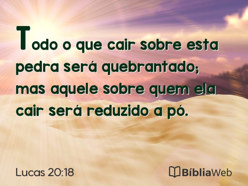 Lucas 20:18 em imagem para compartilhar