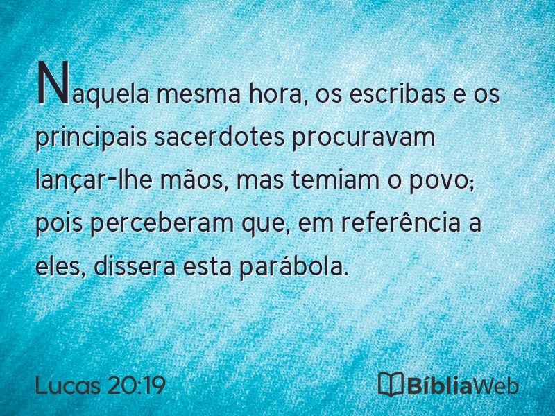 Lucas 20:19 em imagem para compartilhar