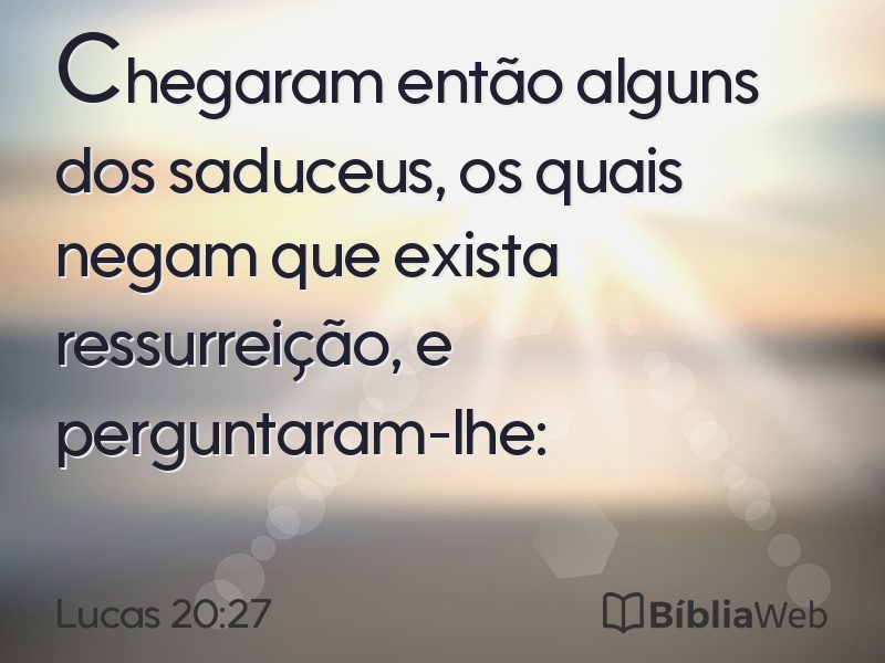 Lucas 20:27 em imagem para compartilhar