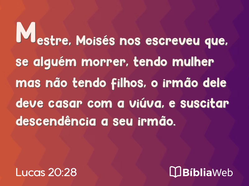 Lucas 20:28 em imagem para compartilhar