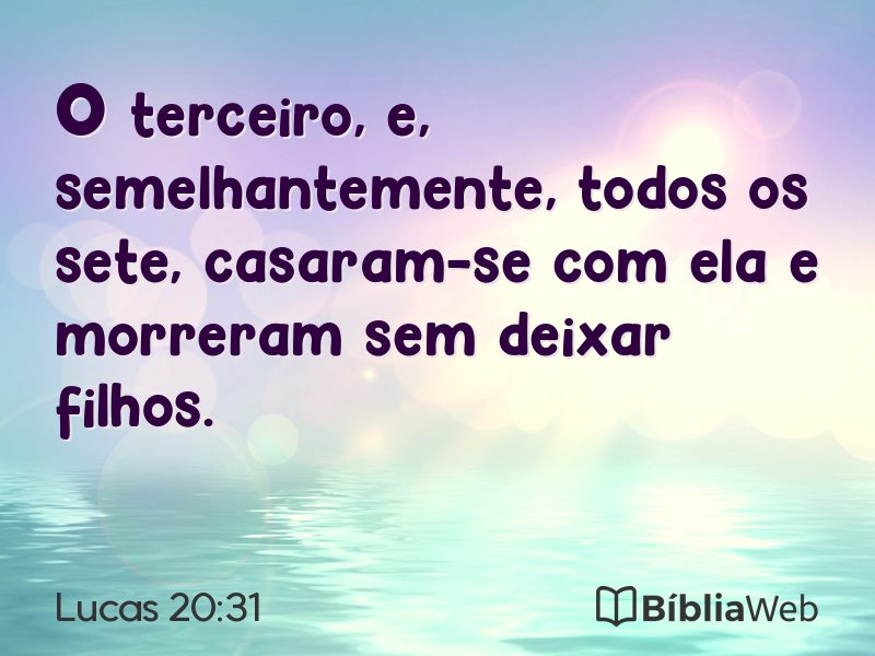 Lucas 20:31 em imagem para compartilhar