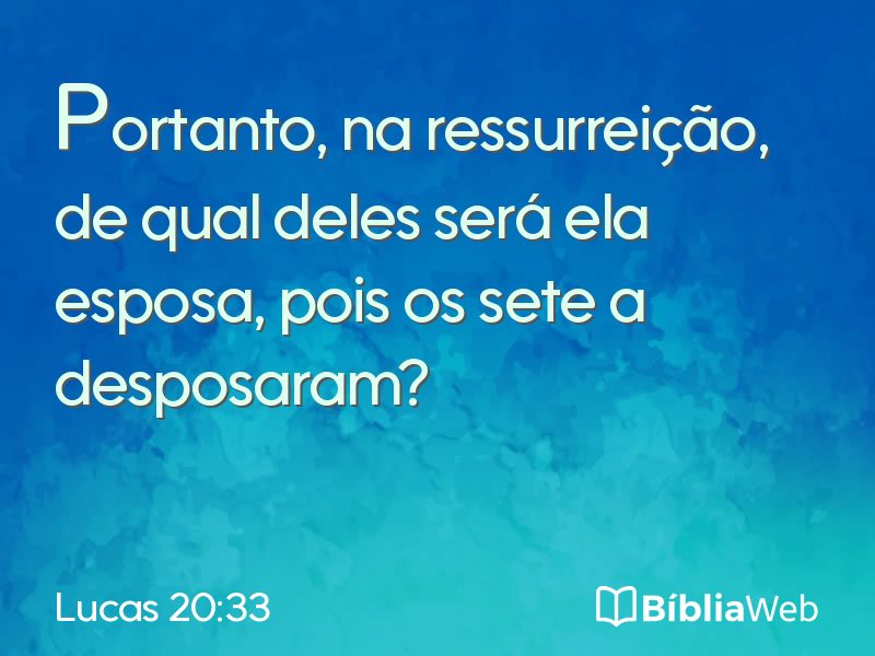 Lucas 20:33 em imagem para compartilhar