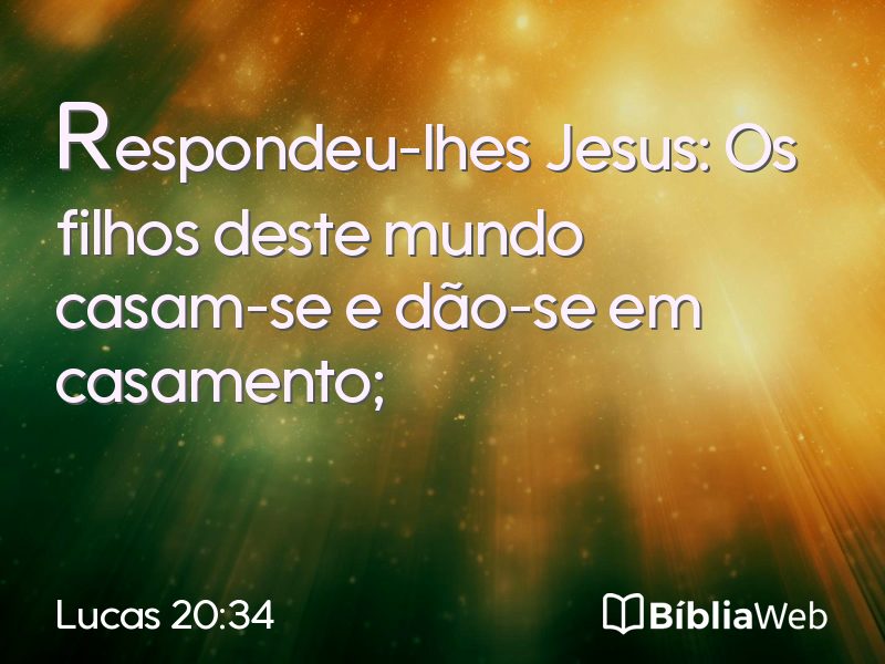 Lucas 20:34 em imagem para compartilhar