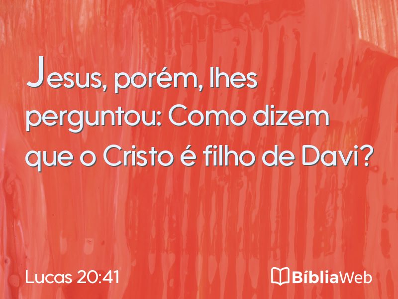 Lucas 20:41 em imagem para compartilhar