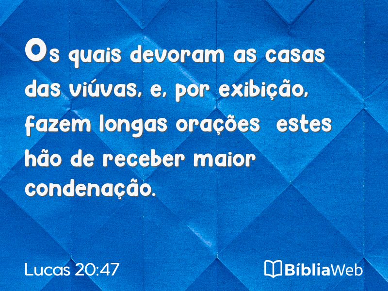 Lucas 20:47 em imagem para compartilhar