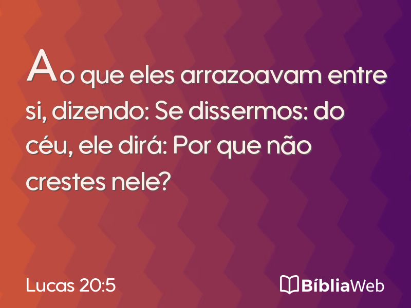 Lucas 20:5 em imagem para compartilhar