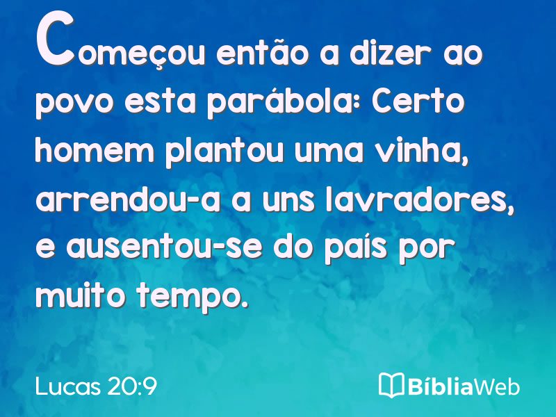 Lucas 20:9 em imagem para compartilhar