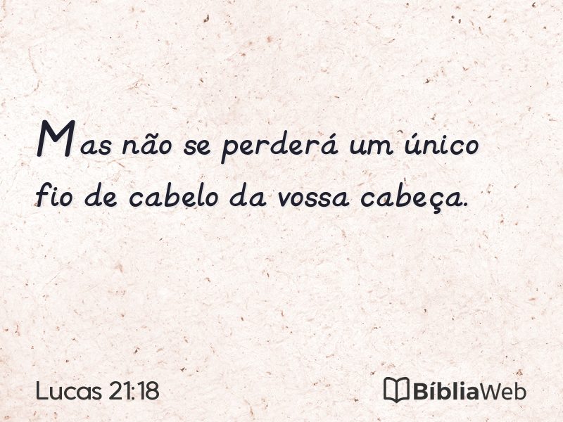 Lucas 21:18 em imagem para compartilhar