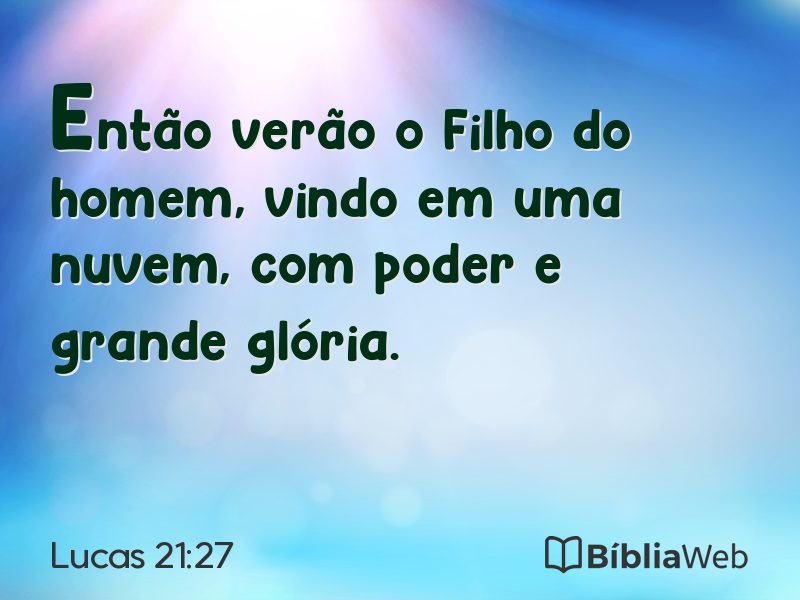 Lucas 21:27 em imagem para compartilhar