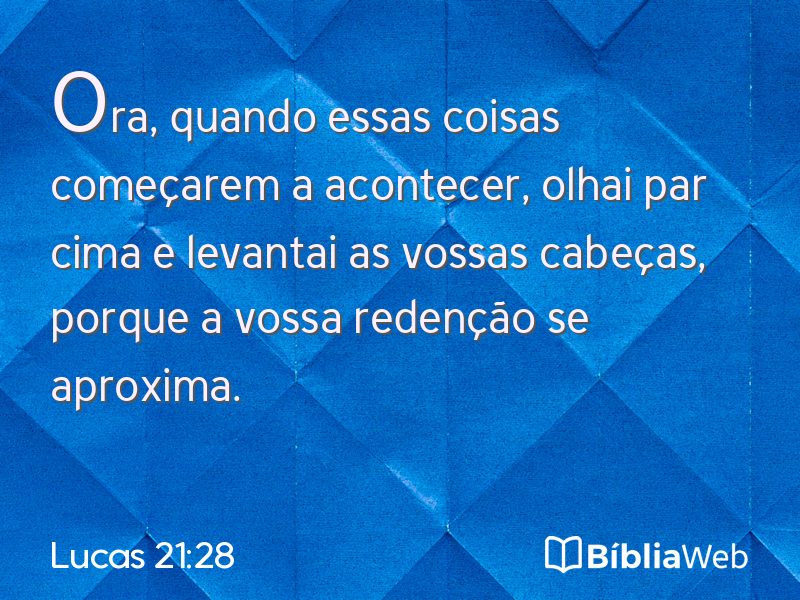 Lucas 21:28 em imagem para compartilhar