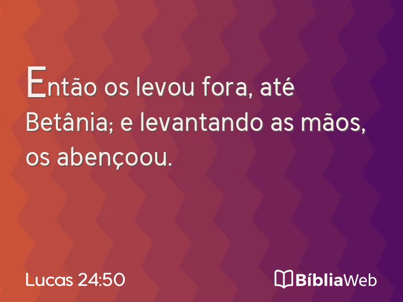 Lucas 24:50 em imagem para compartilhar
