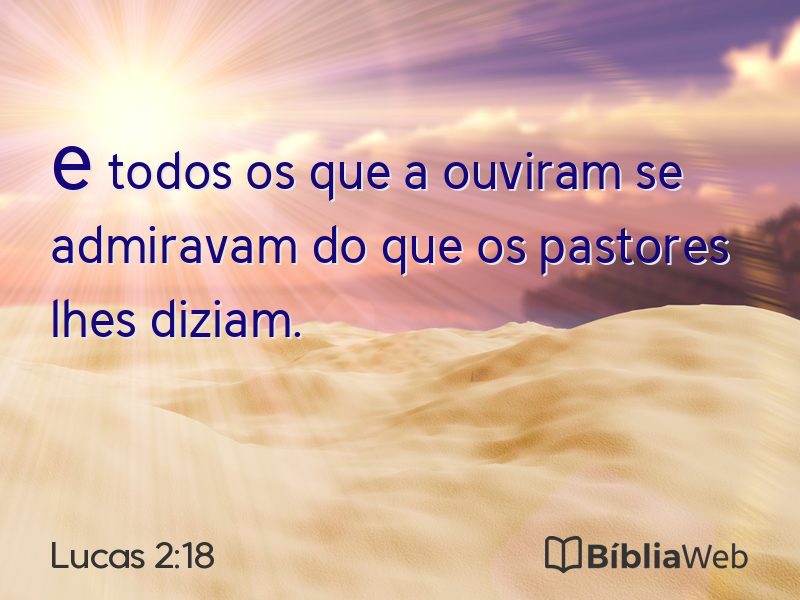 Lucas 2:18 em imagem para compartilhar